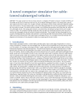 White Paper: A novel computer simulator for cable-towed submerged vehicles